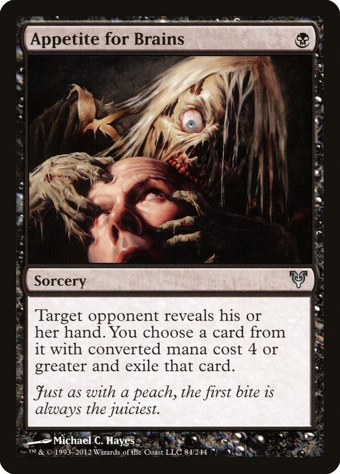 Appetite for Brains card front
