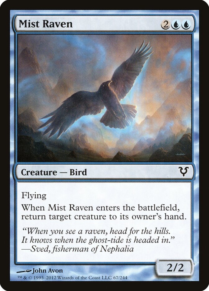 Mist Raven card front