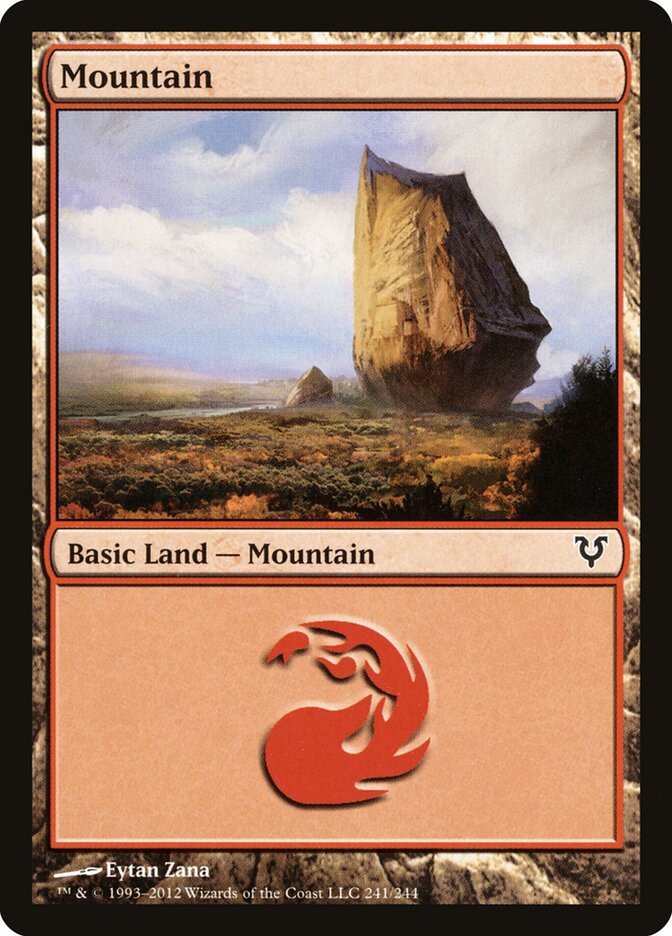 Mountain card front