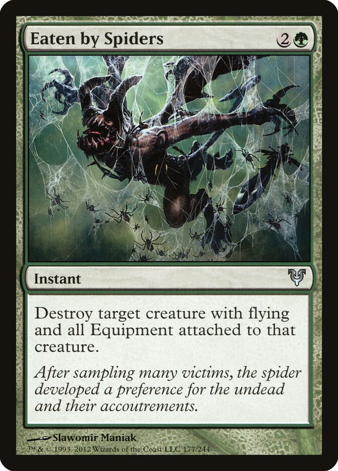 Eaten by Spiders card front