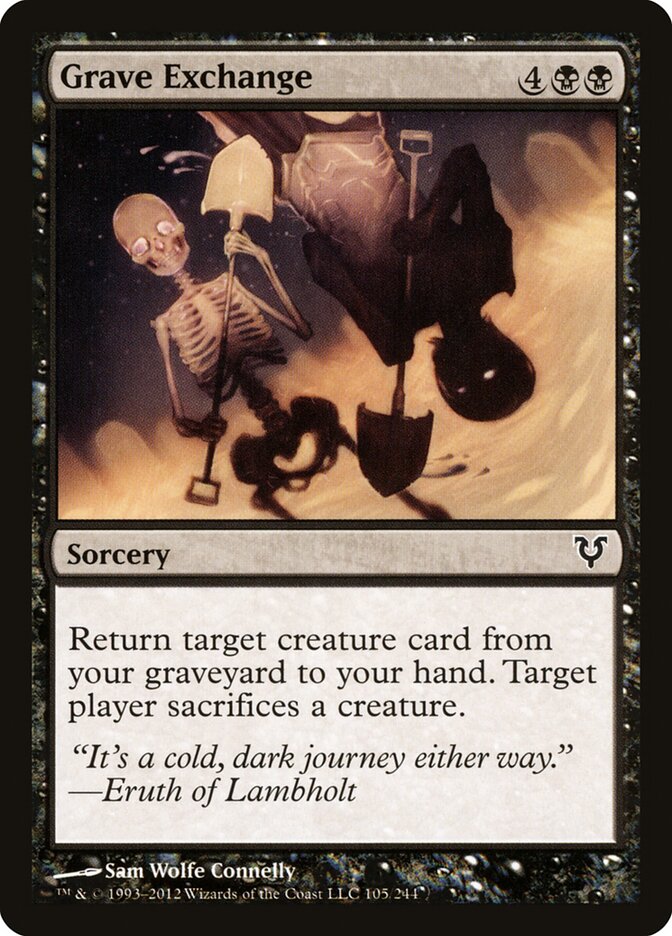 Grave Exchange card front