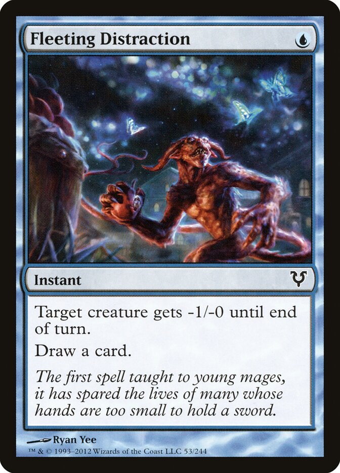 Fleeting Distraction card front