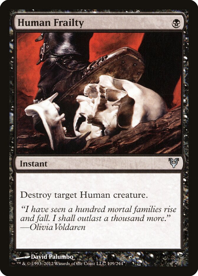 Human Frailty card front