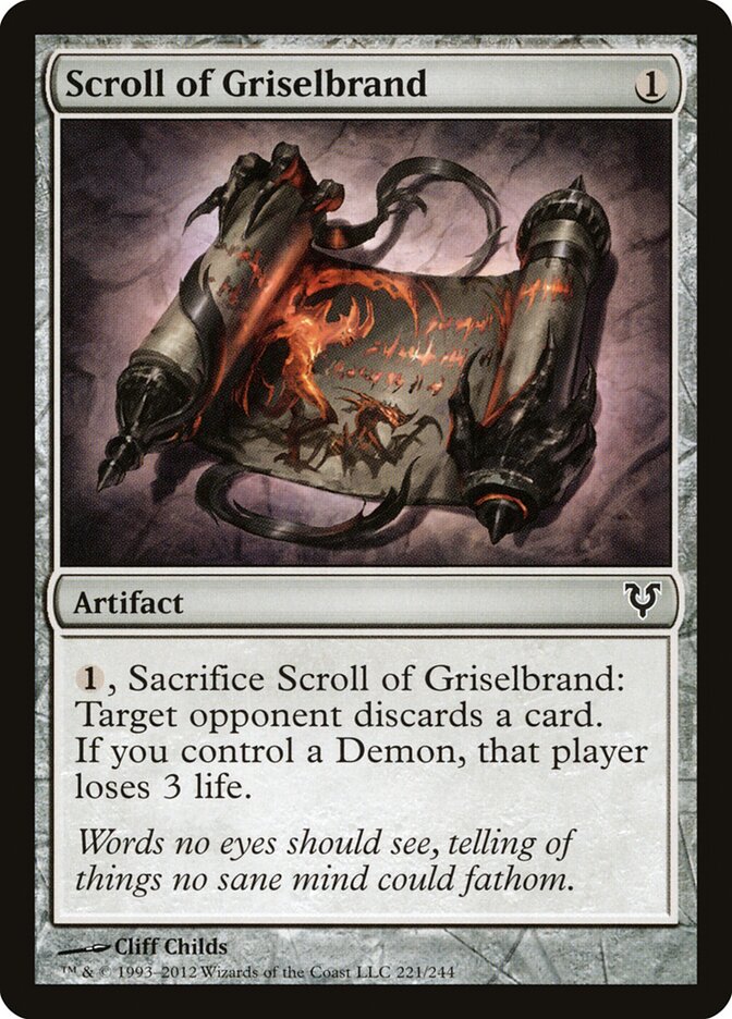 Scroll of Griselbrand card front