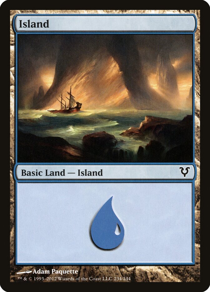 Island card front