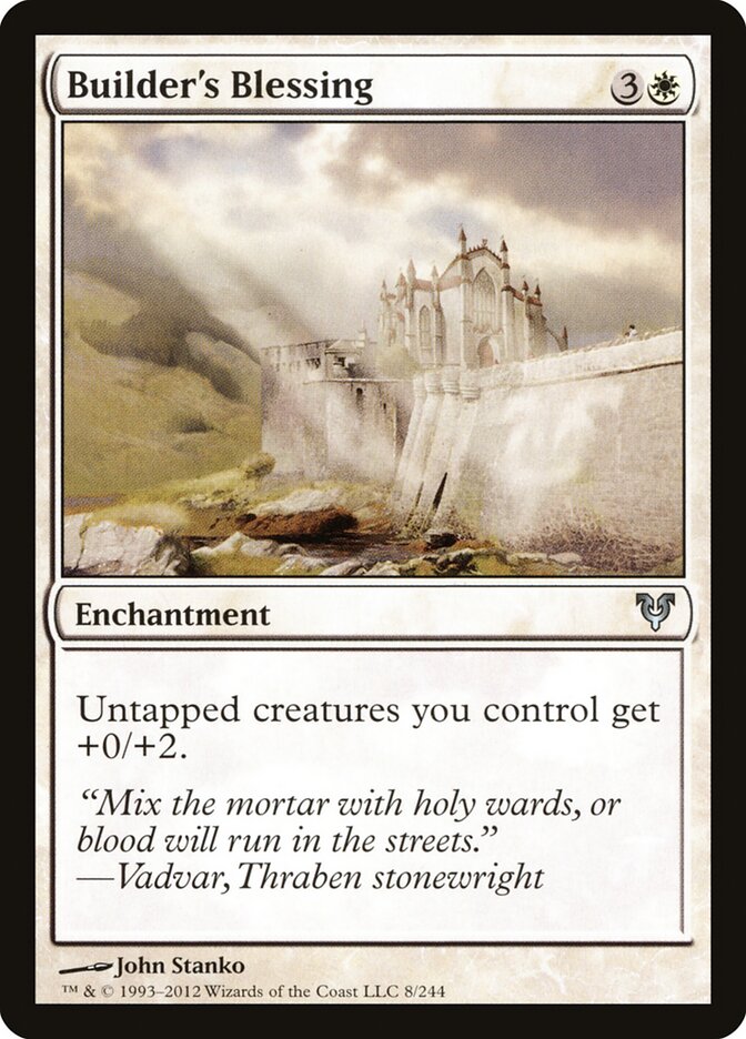 Builder's Blessing card front