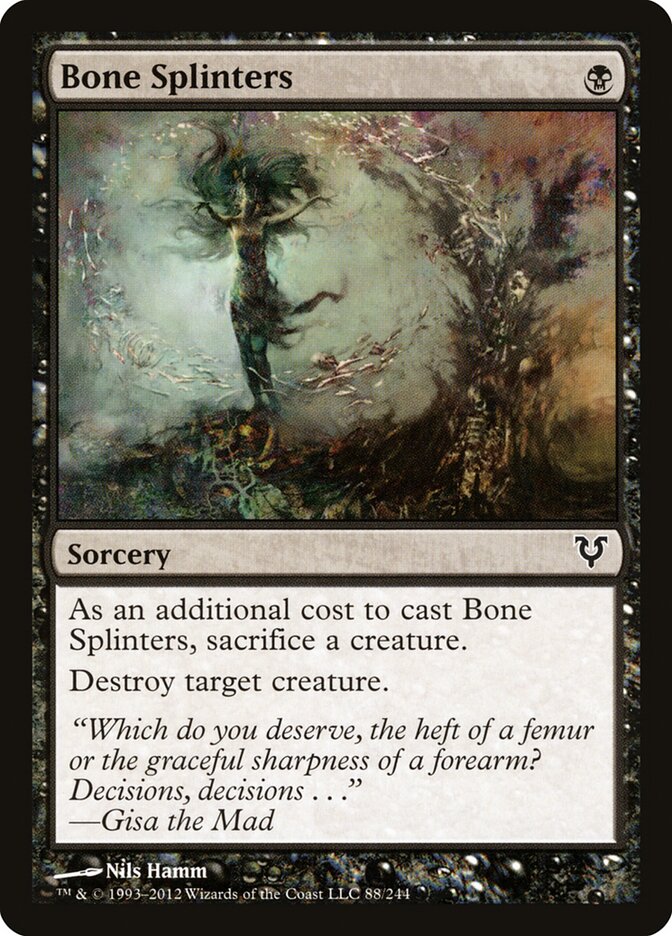 Bone Splinters card front