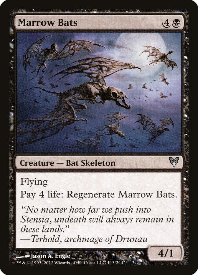 Marrow Bats card front
