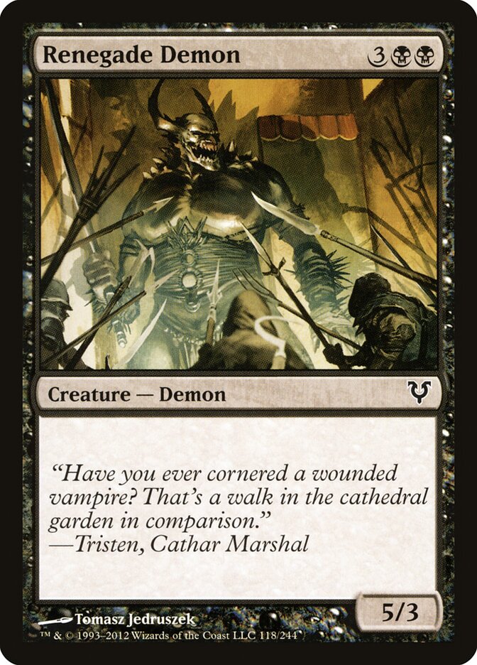 Renegade Demon card front