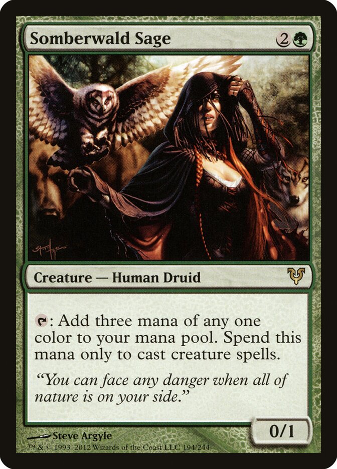 Somberwald Sage card front