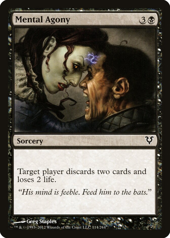 Mental Agony card front
