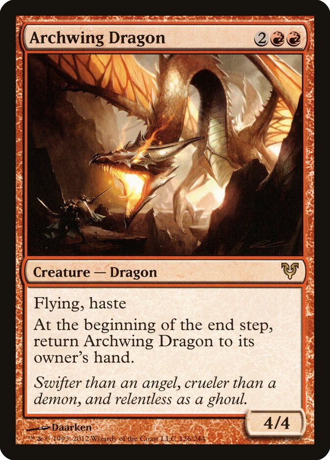 Archwing Dragon card front