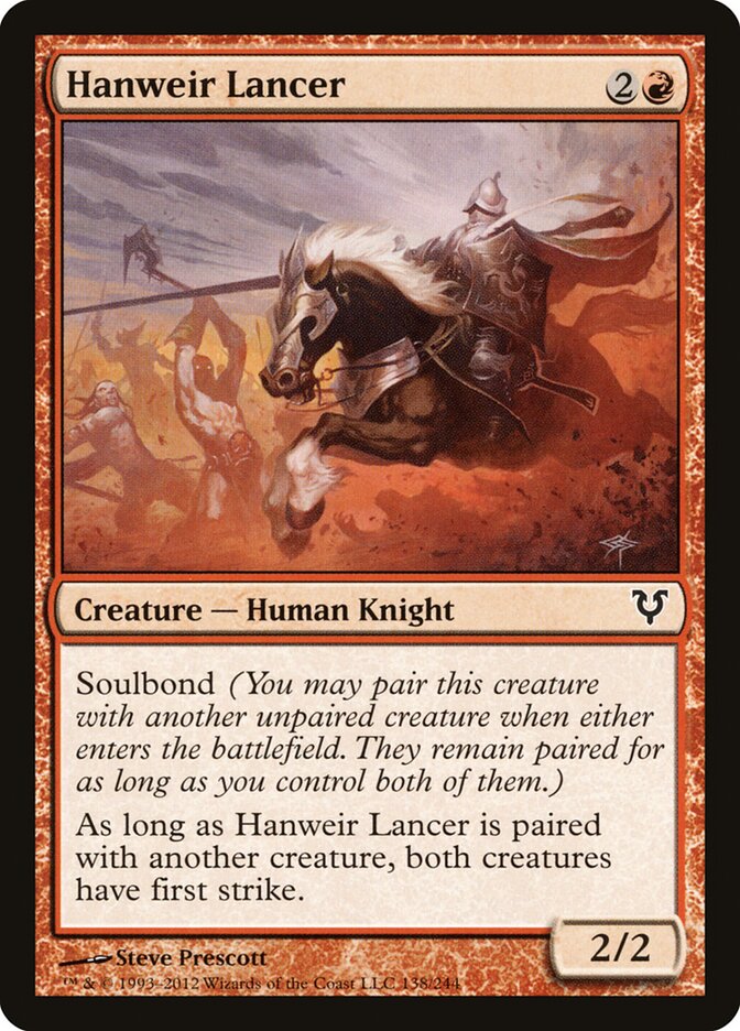 Hanweir Lancer card front