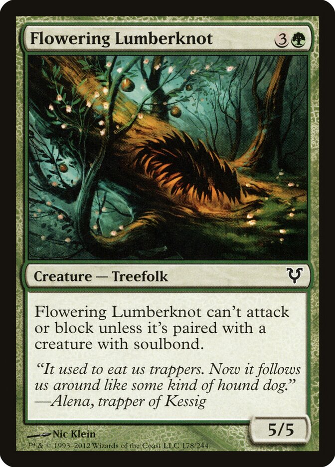 Flowering Lumberknot card front