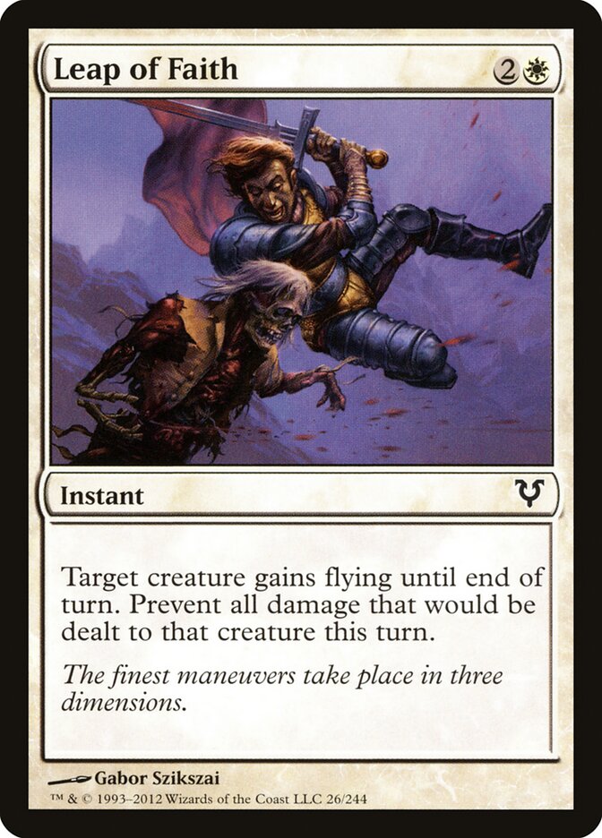 Leap of Faith card front
