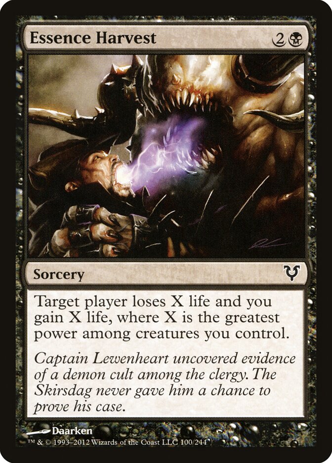 Essence Harvest card front