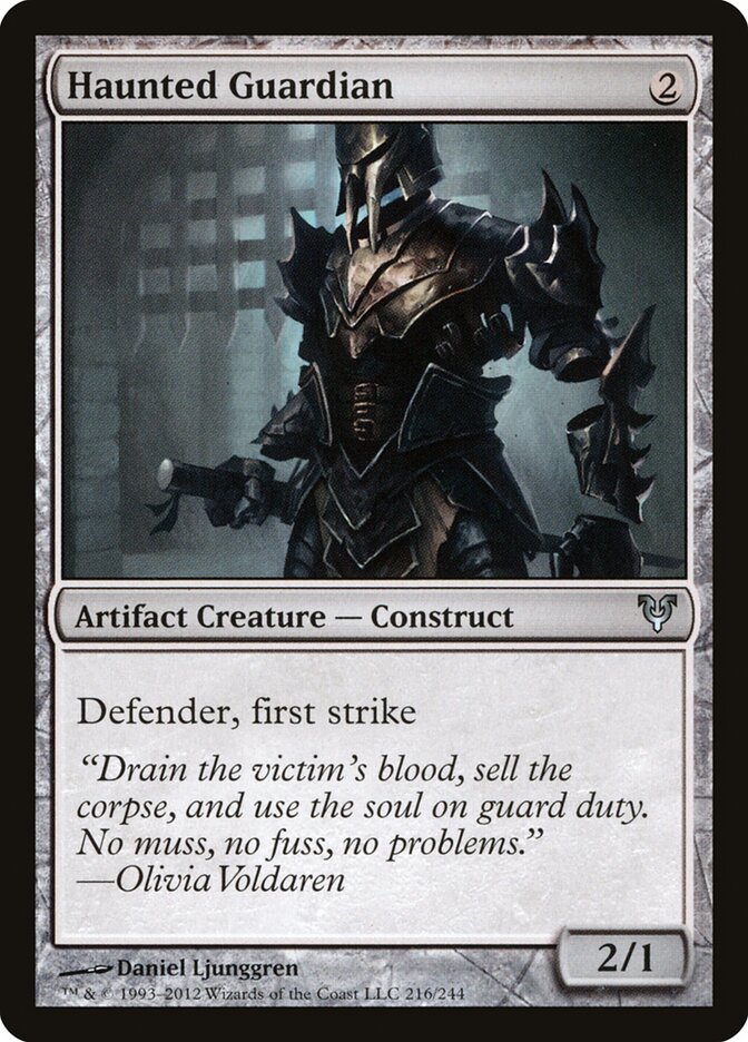 Haunted Guardian card front