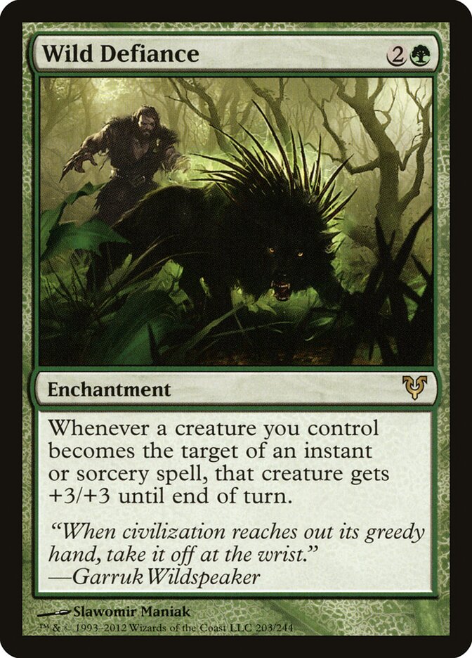 Wild Defiance card front