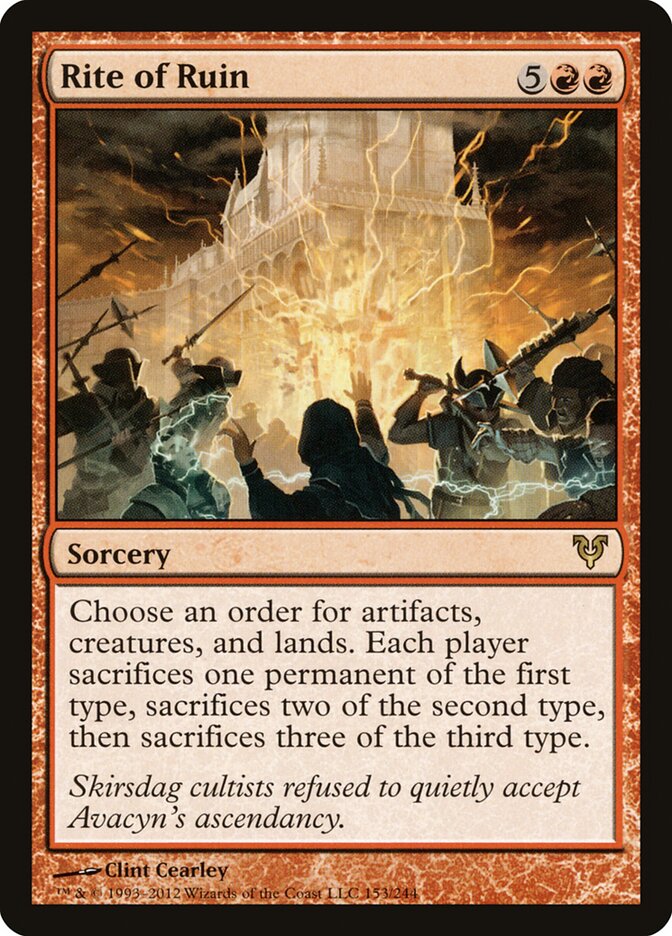 Rite of Ruin card front