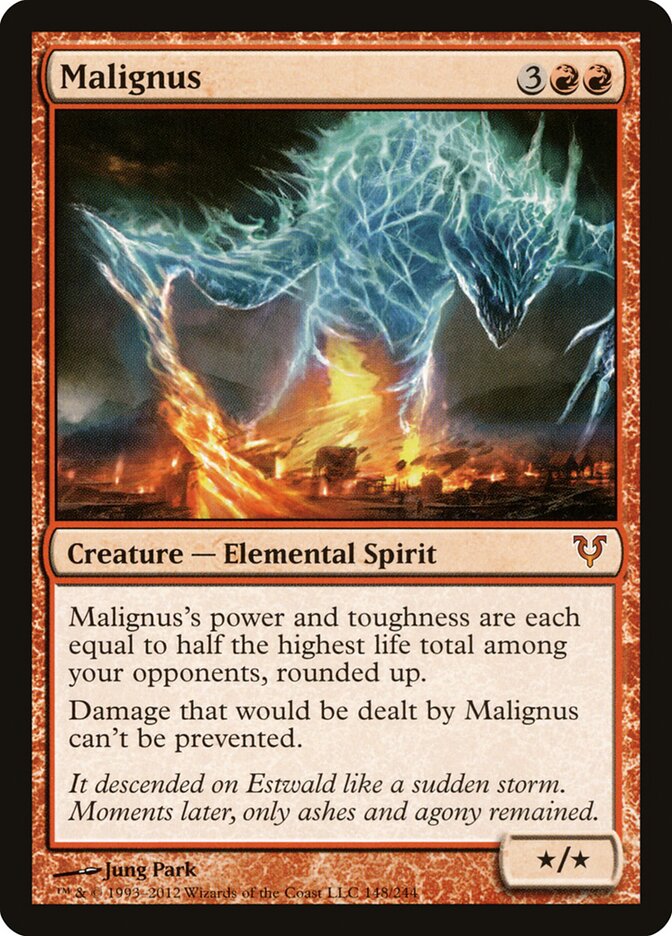 Malignus card front