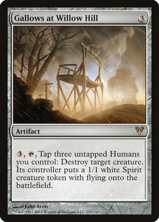 Gallows at Willow Hill card front