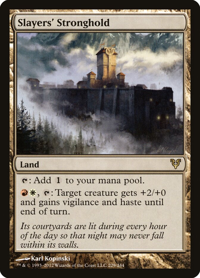 Slayers' Stronghold card front