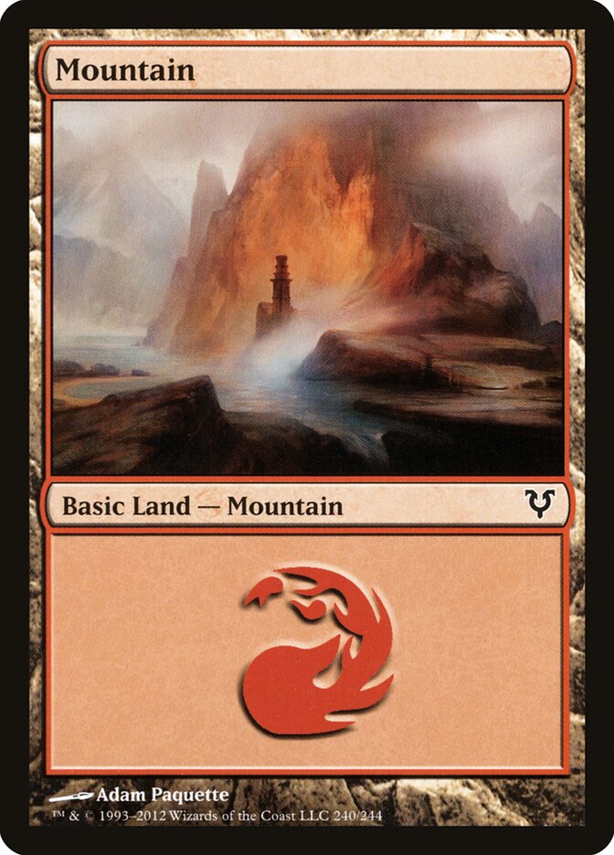 Mountain card front