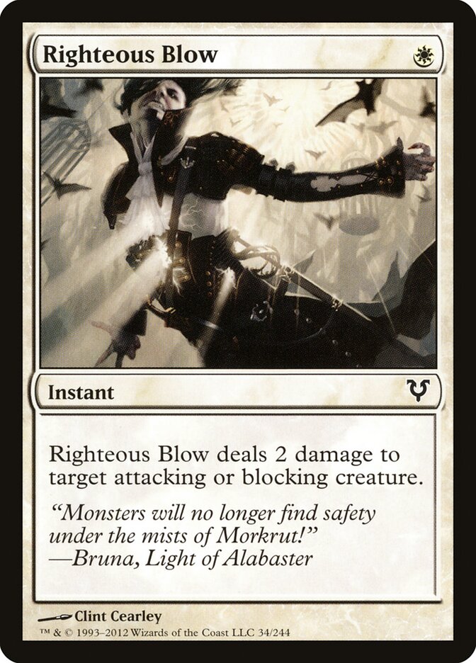 Righteous Blow card front