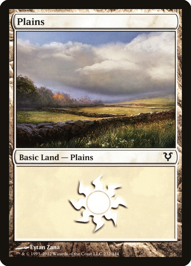 Plains card front