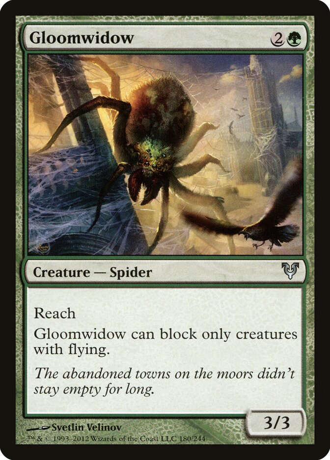 Gloomwidow card front