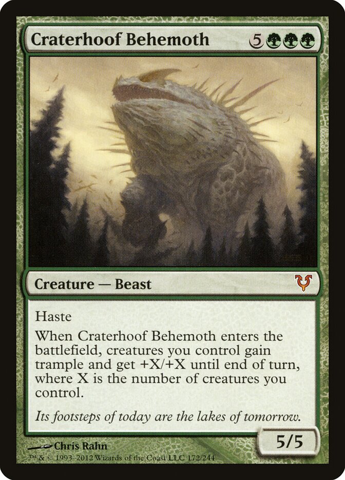 Craterhoof Behemoth card front