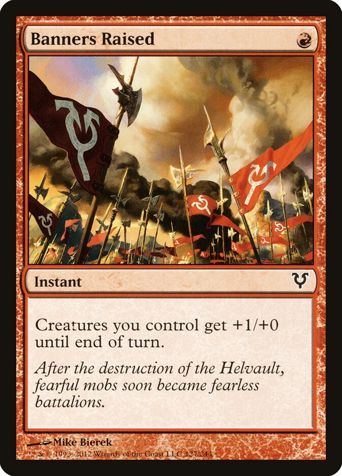 Banners Raised card front