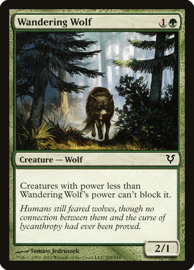 Wandering Wolf card front