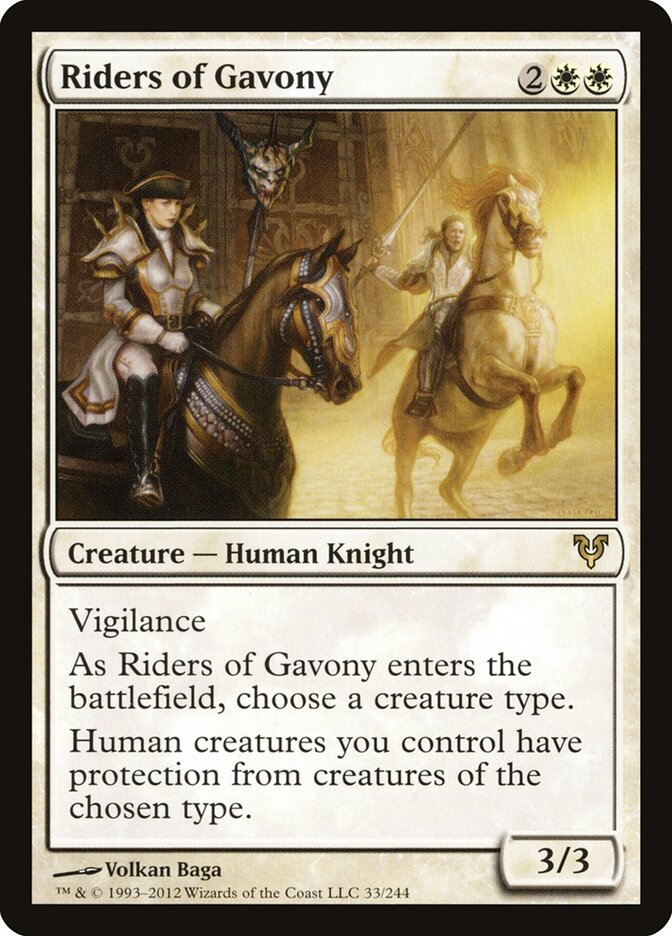 Riders of Gavony card front