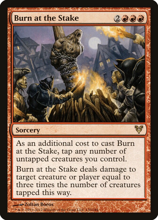 Burn at the Stake card front
