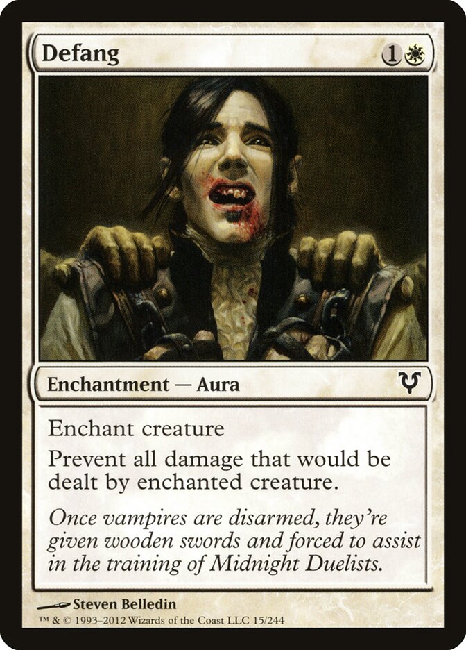 Defang card front