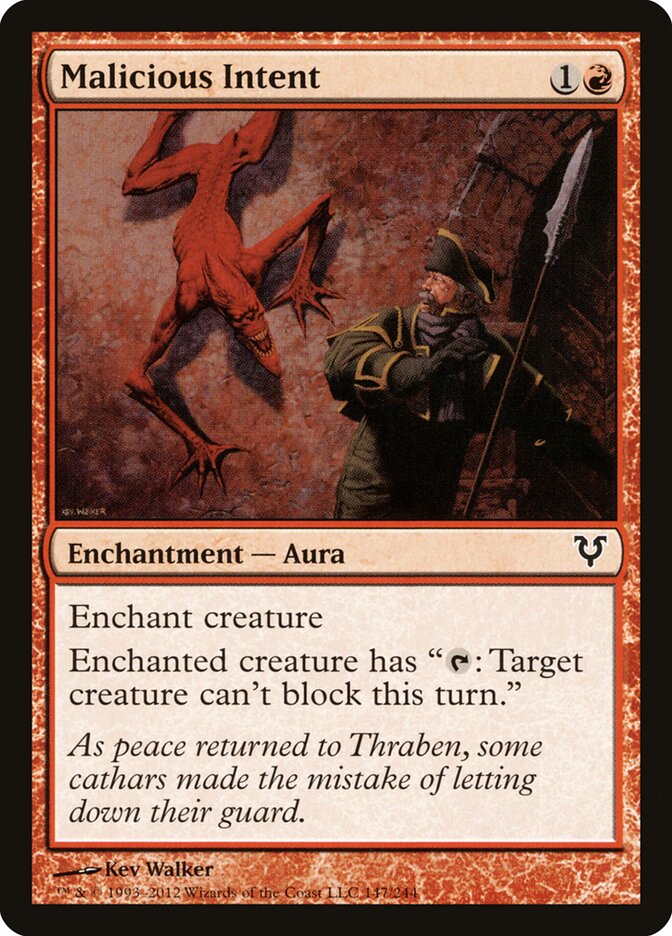 Malicious Intent card front