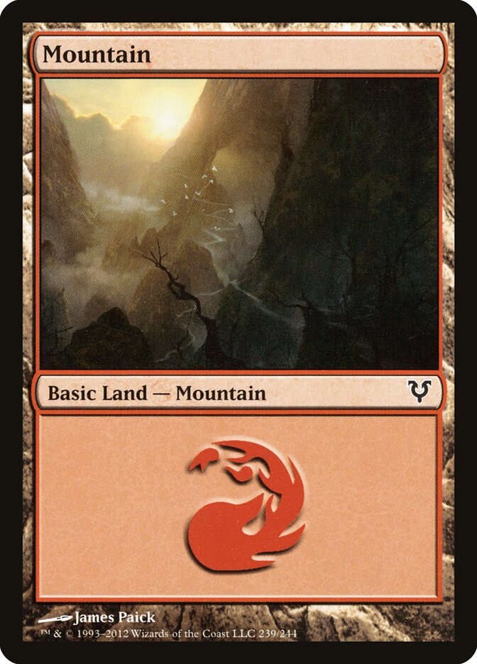 Mountain card front