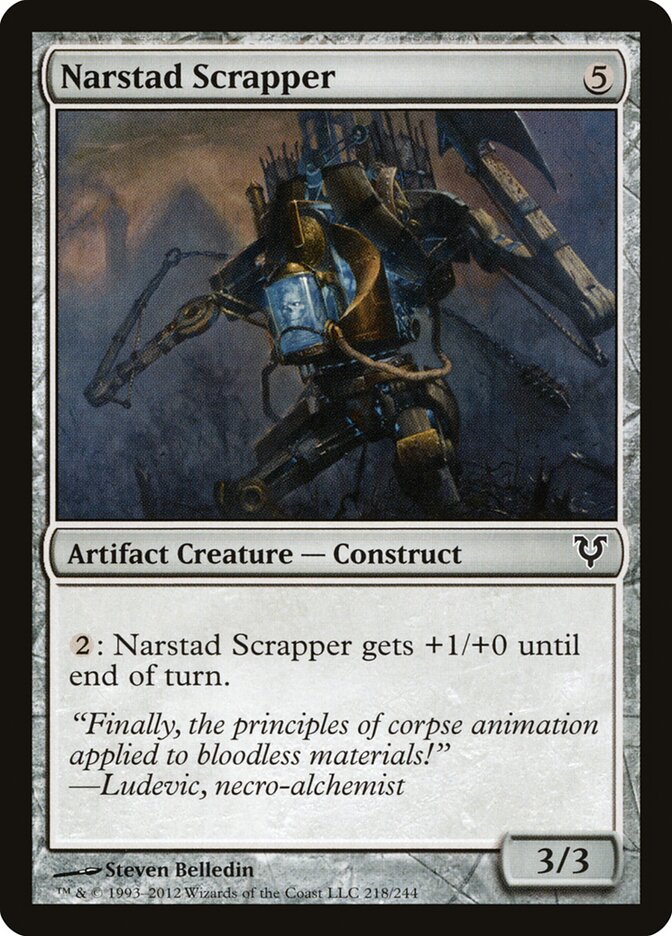 Narstad Scrapper card front