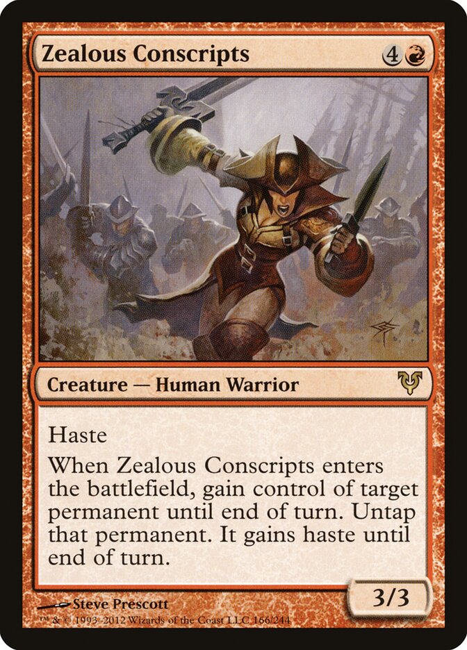 Zealous Conscripts card front