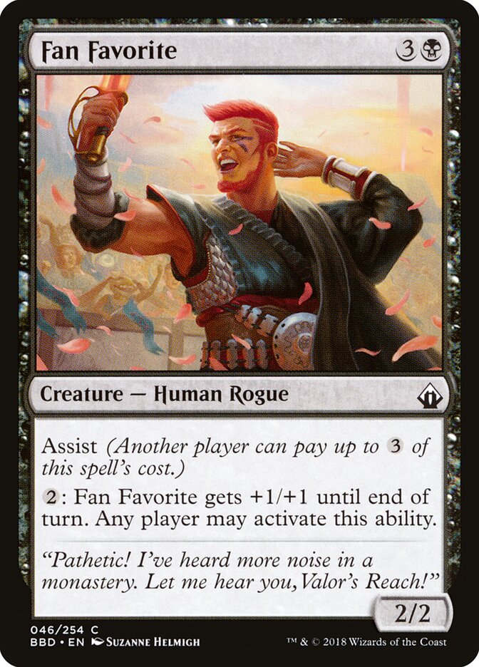 Fan Favorite card front