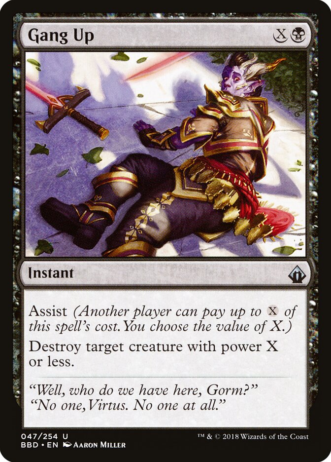 Gang Up card front
