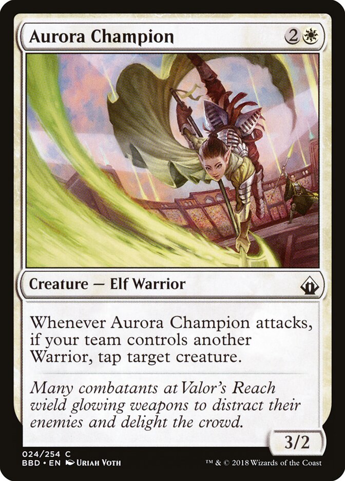 Aurora Champion card front