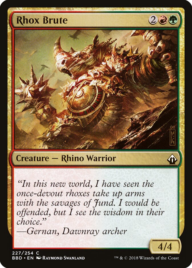 Rhox Brute card front