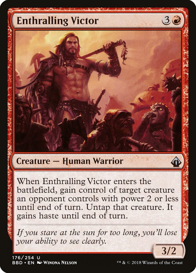 Enthralling Victor card front