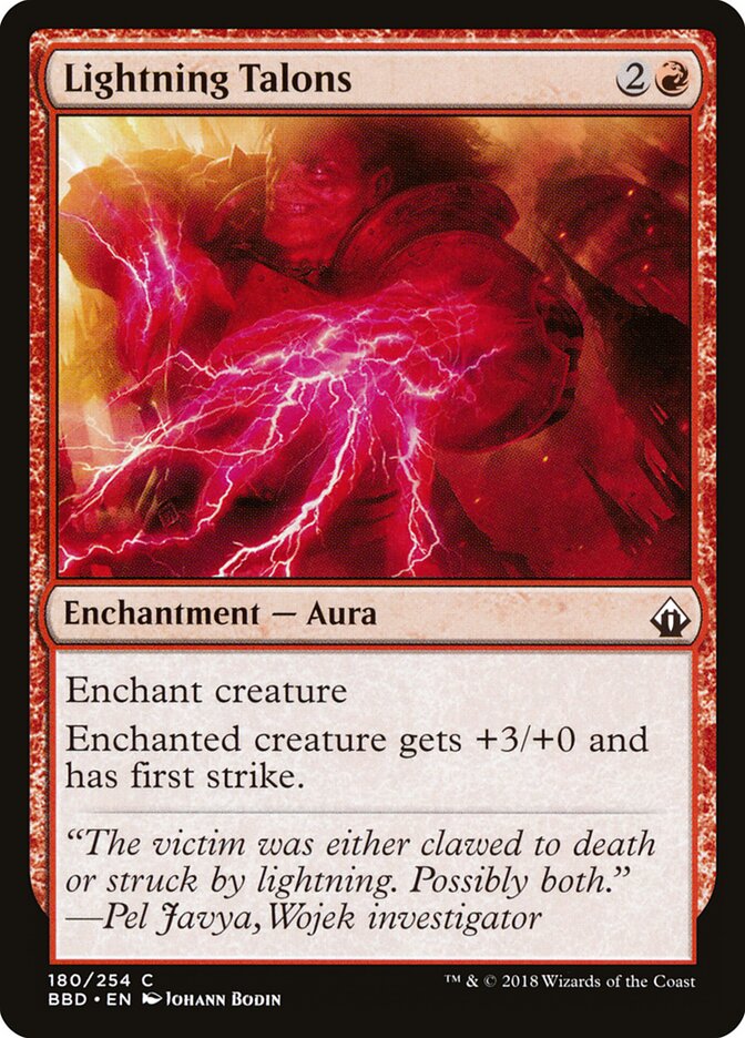 Lightning Talons card front