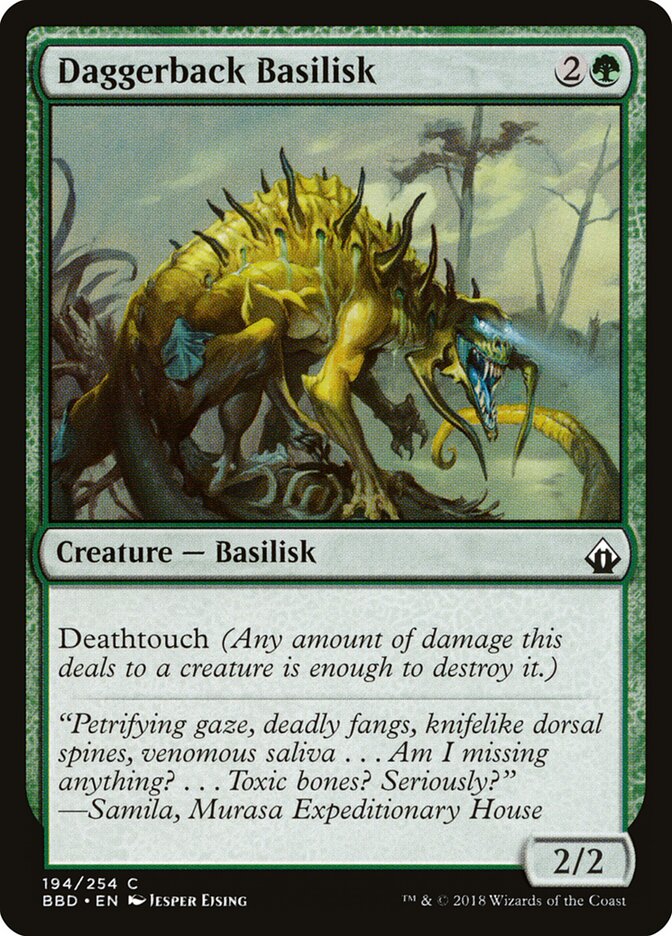 Daggerback Basilisk card front