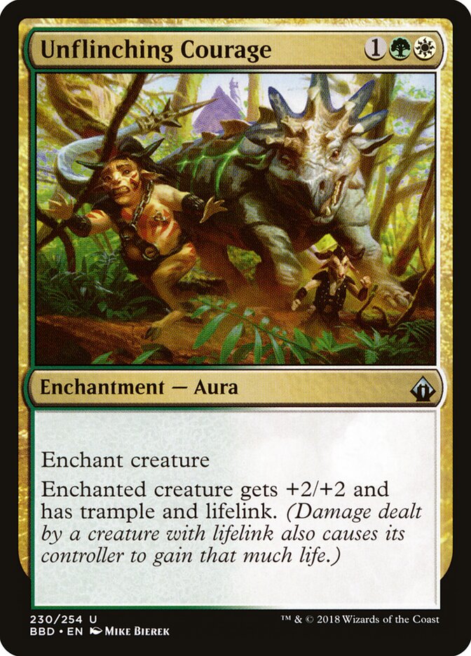 Unflinching Courage card front