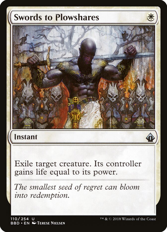 Swords to Plowshares card front