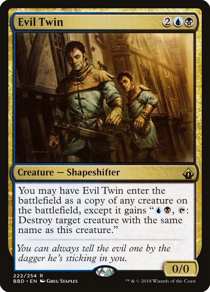 Evil Twin card front